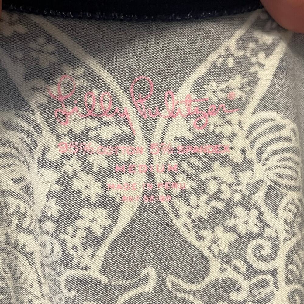 Lilly Pulitzer Jodie Bright Navy MS Behave Long Sleeve Top - Picture 7 of 8